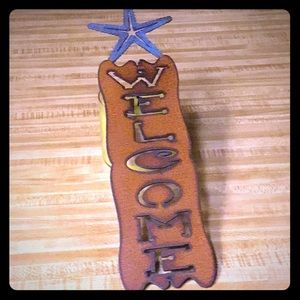 Metal Wecome Sign With Starfish💥SALE💥
